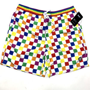 Brooklyn Cloth Swim Trunks Checks Swim Shorts Large - NEW